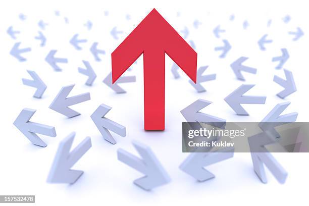 Red Upward Arrow Photos and Premium High Res Pictures - Getty Images