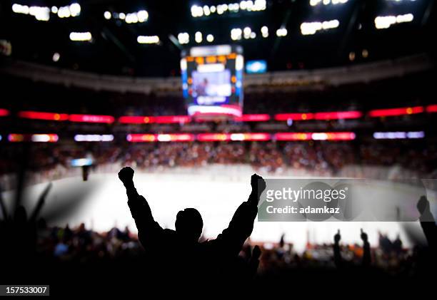 hockey excitement - fan enthusiast stock pictures, royalty-free photos & images