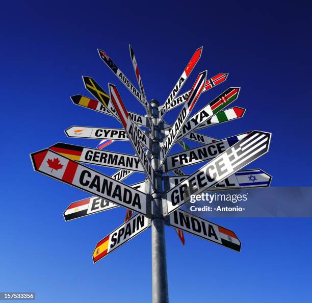 staaten der welt und ihre flags - verschiedene kulturen stock-fotos und bilder