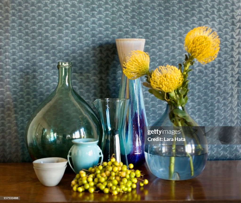 Still life of vases