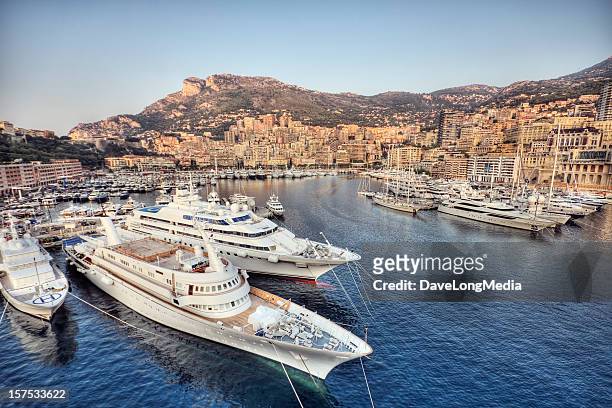morning in monaco - monaco stock pictures, royalty-free photos & images