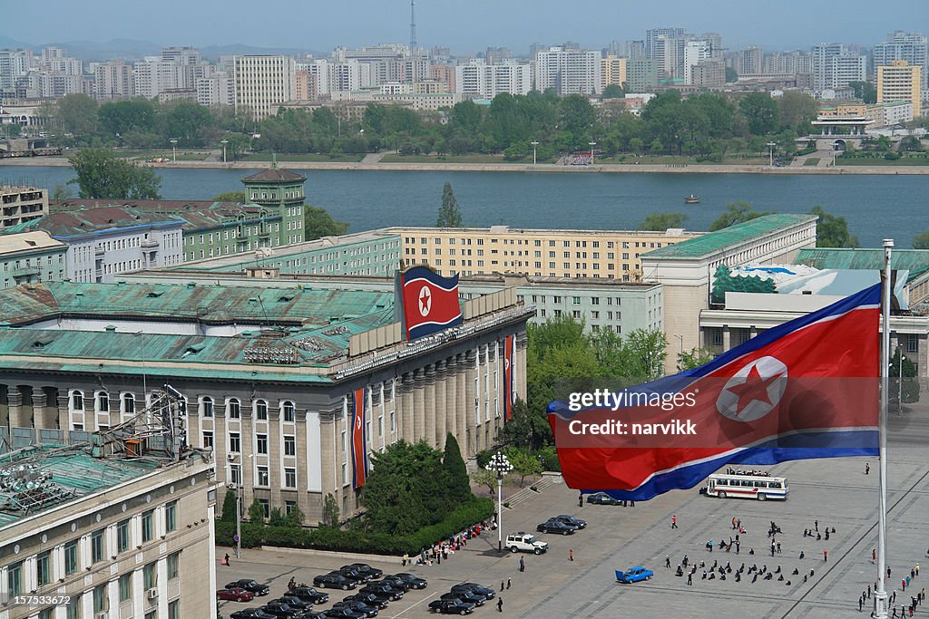 Kim Il Sung Square em Pyongyang