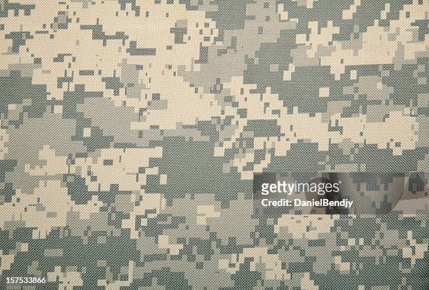universal camouflage pattern (cold) - camouflage militaire stockfoto's en -beelden