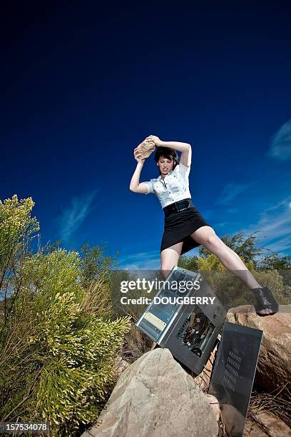 Smack A Computer 43 Woman Smashing Computer Stock Photos, High-Res Pictures, and Images ...