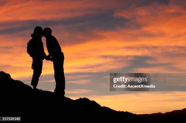 sunset kiss - generic holiday stock pictures, royalty-free photos & images