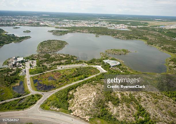 yellowknife canada. - northwest territories stock pictures, royalty-free photos & images