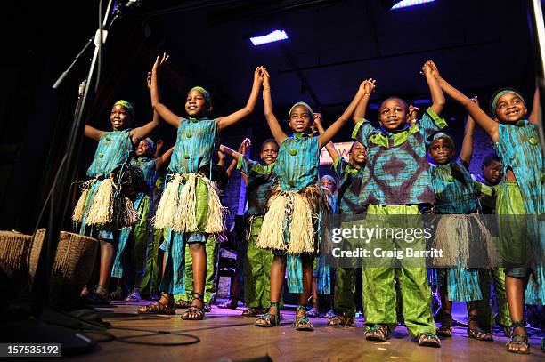 The African Children's Choir perform at the 4th Annual African Children's Choir Fundraising Gala at City Winery on December 3, 2012 in New York City.