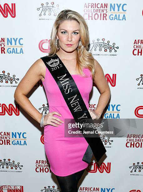 Miss New York 2012 Mallory Hagan attends the 4th Annual African Children's Choir Fundraising Gala at City Winery on December 3, 2012 in New York City.