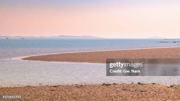 seaside view around seokmodo island, - ganghwa island photos et images de collection
