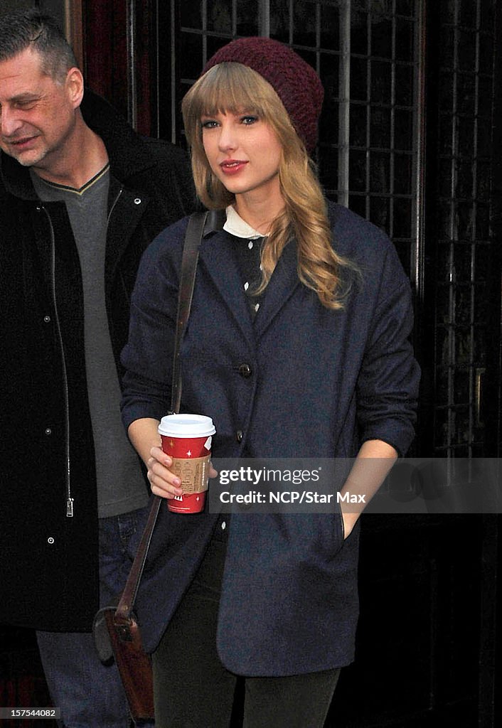 Celebrity Sightings In New York - December 4, 2012