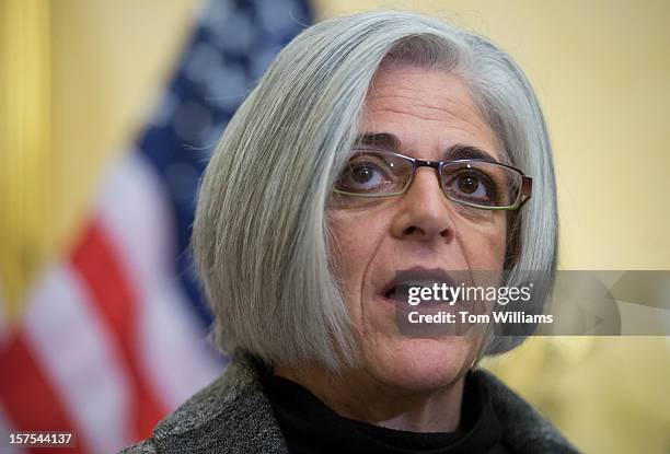 Judy Gross speaks at a news conference in the Capitol on a resolution calling on Cuba to release her husband and Maryland native Alan Gross, from...