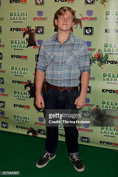 Doug Brochu attends the Delhi Safari Los Angeles premiere at Pacific Theatre at The Grove on December 3, 2012 in Los Angeles, California.