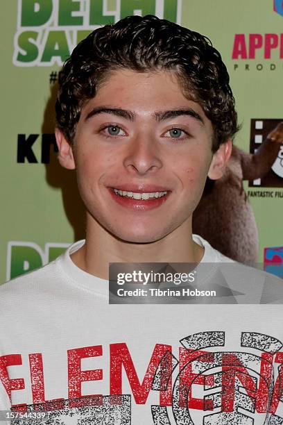 Ryan Ochoa attends the Delhi Safari Los Angeles premiere at Pacific Theatre at The Grove on December 3, 2012 in Los Angeles, California.