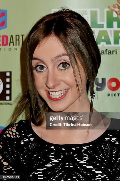 Allisyn Arm attends the Delhi Safari Los Angeles premiere at Pacific Theatre at The Grove on December 3, 2012 in Los Angeles, California.