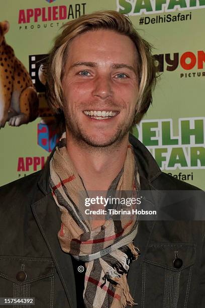 Troy Baker attends the Delhi Safari Los Angeles premiere at Pacific Theatre at The Grove on December 3, 2012 in Los Angeles, California.