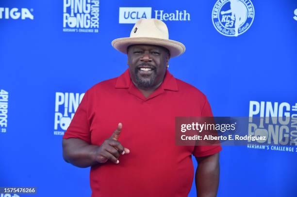 Cedric The Entertainer attends the 10th Annual Ping Pong 4 Purpose Celebrity Tournament at Dodger Stadium on July 27, 2023 in Los Angeles, California.