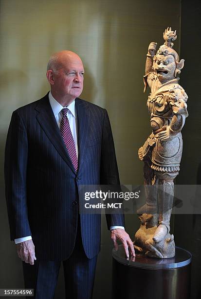 Michael Pillsbury, seen in his Georgetown home in Washington, D.C., November 28 a China expert who has advised three Republican administrations and...