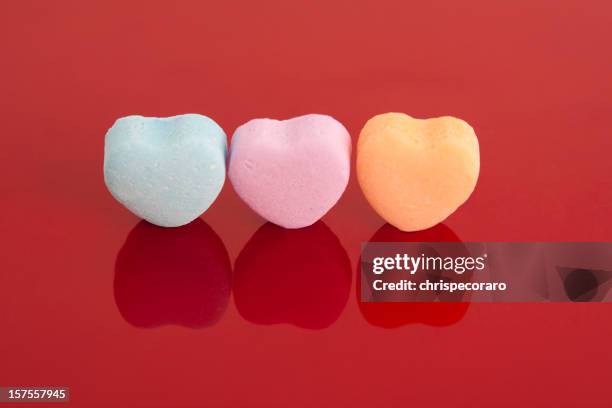 blank valentine's candy - candy hearts stock pictures, royalty-free photos & images