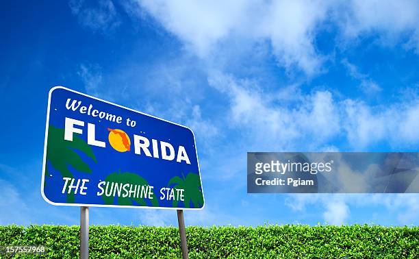 welcome to florida usa - hello sunshine stock pictures, royalty-free photos & images