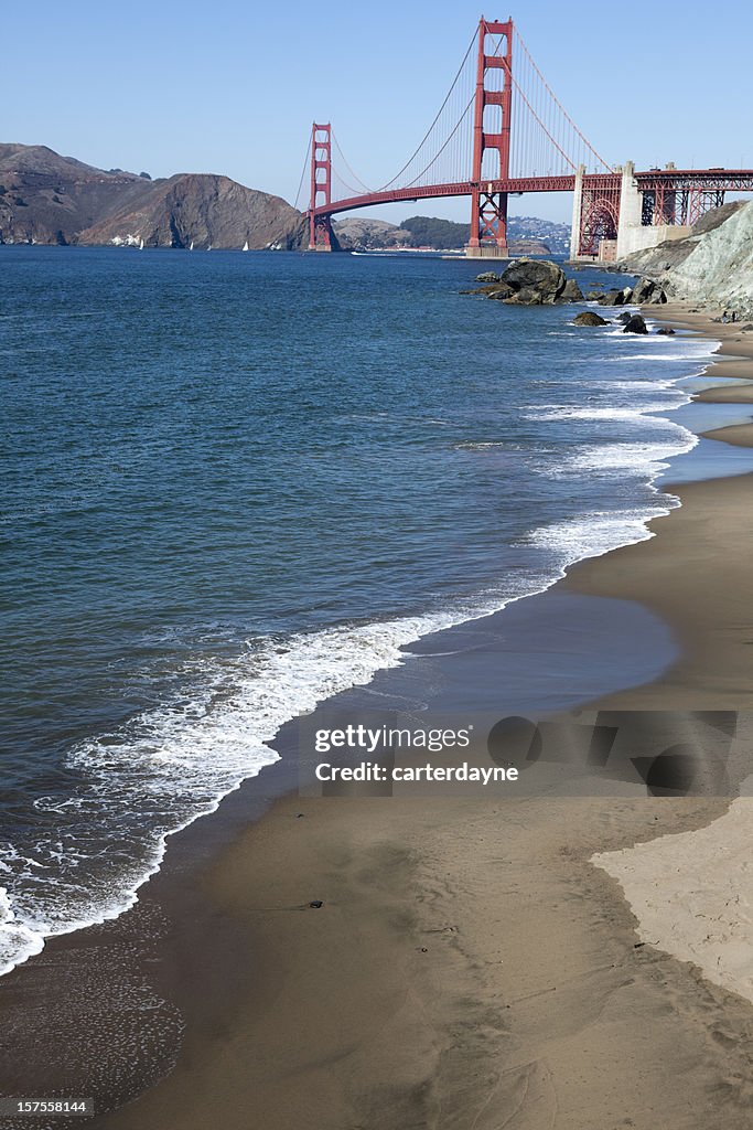 Golden Gate Bridge, cenas do San Francisco, Califórnia, EUA