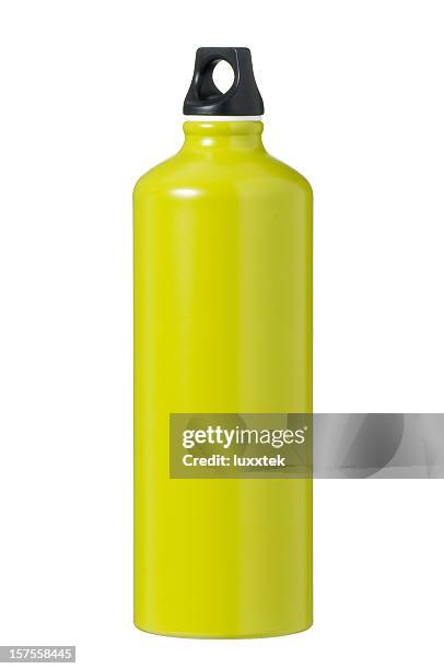 isolated green flask - insulated drink container stock pictures, royalty-free photos & images