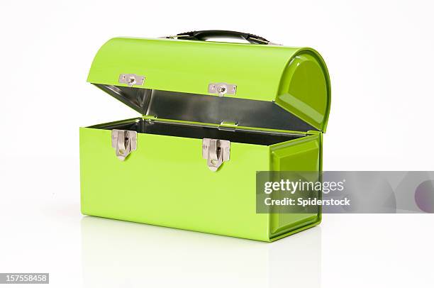metal lunchbox - lunch box stock pictures, royalty-free photos & images