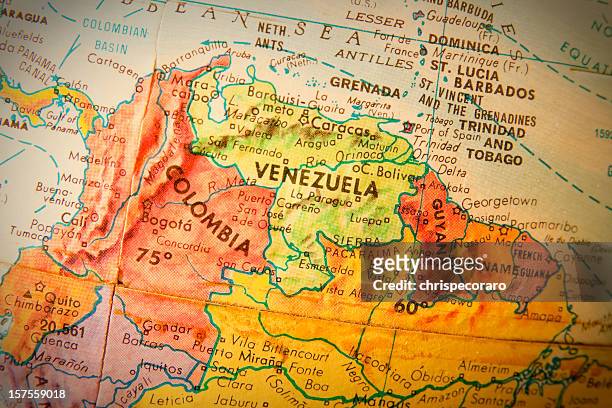 travel the globe series - venezuela, columbia and guyana - venezuela stockfoto's en -beelden
