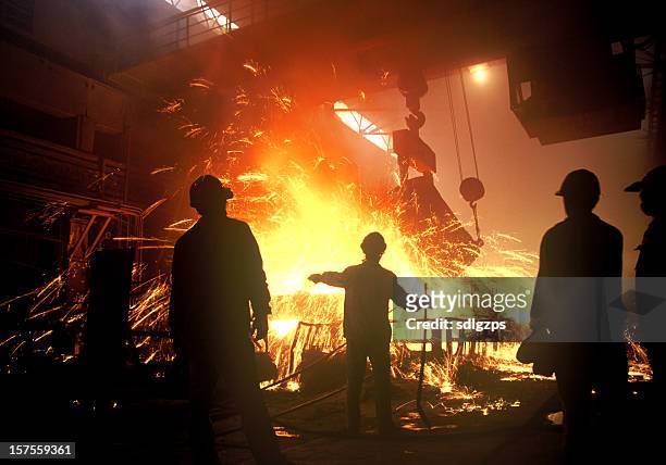 stahl -, - steel mill stock-fotos und bilder