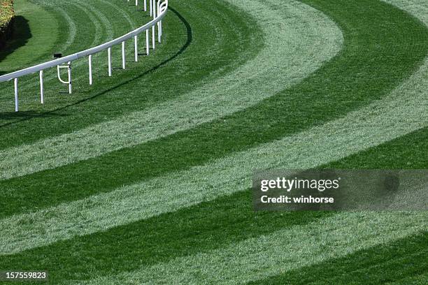 horse racing track - horse racing track stock pictures, royalty-free photos & images