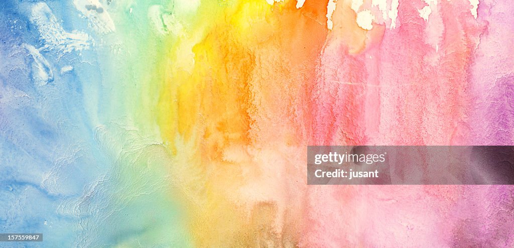 Aquarell Regenbogen Malen