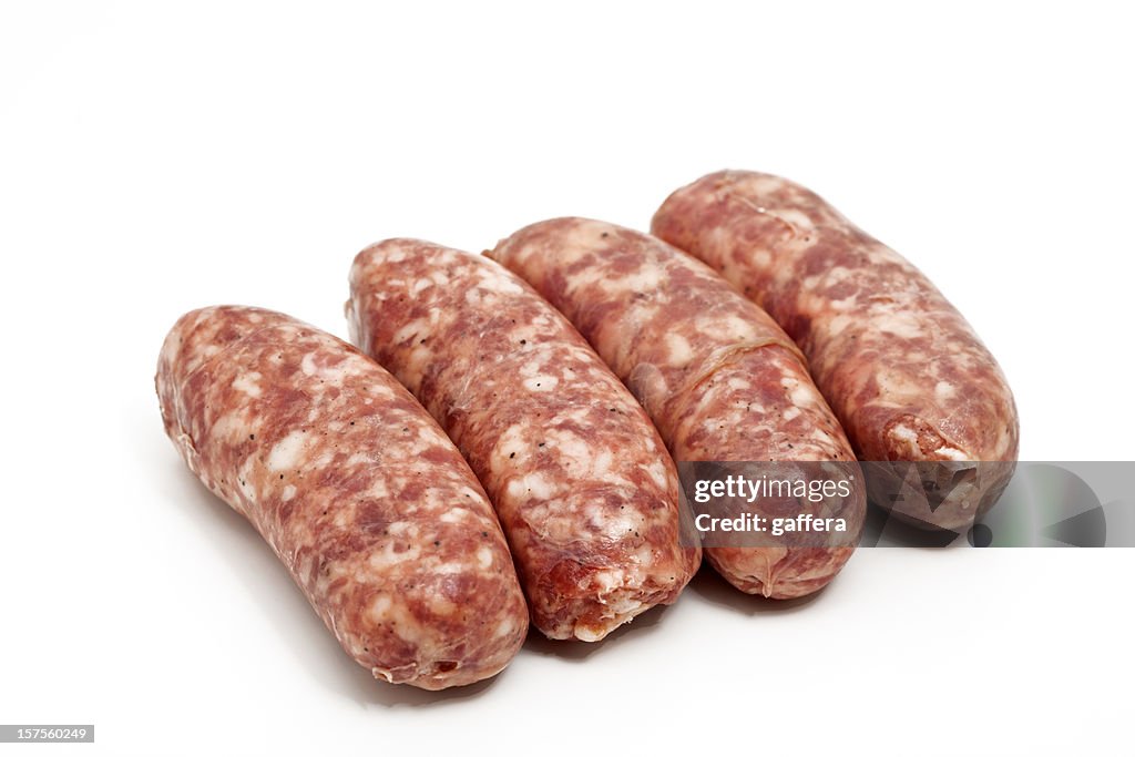 Raw italian sausages