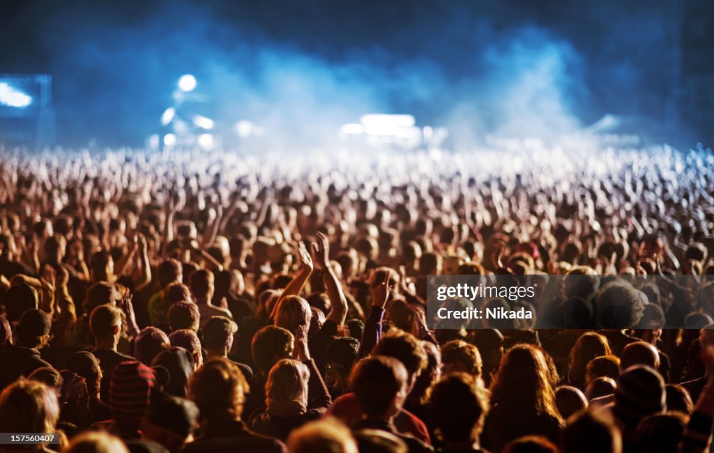 Cheering Crowd