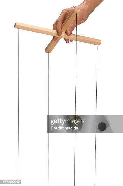 marionette control bar - poppenspeler stockfoto's en -beelden