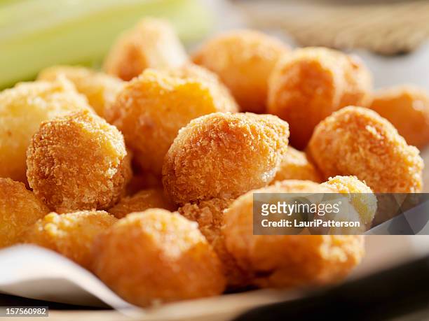 deep fried cheese balls - cheese ball stock pictures, royalty-free photos & images