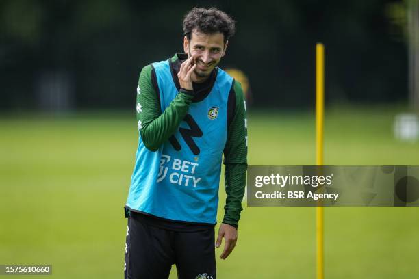 Oguzhan Ozyakup of Fortuna Sittard during a Training Session of Fortuna Sittard on August 3, 2023 in Buchten, Netherlands.