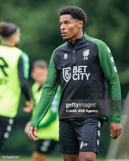 Nathan Markelo of Fortuna Sittard during a Training Session of Fortuna Sittard on August 3, 2023 in Buchten, Netherlands.