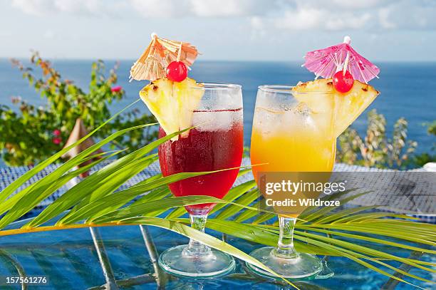frutas tropicales refrescantes bebidas - ponche fotografías e imágenes de stock