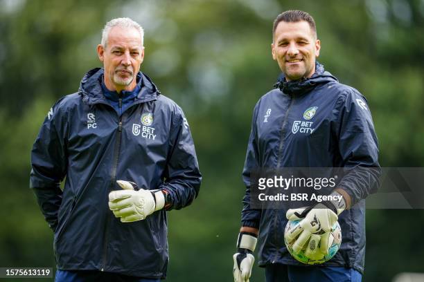 Patrick Creemers of Fortuna Sittard and Ivica Ivan Ljubicic of Fortuna Sittard during a Training Session of Fortuna Sittard on August 3, 2023 in...