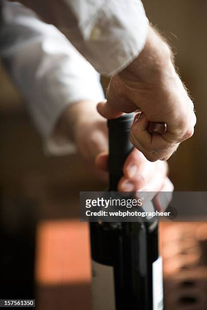 opening wine - wine close up stock pictures, royalty-free photos & images