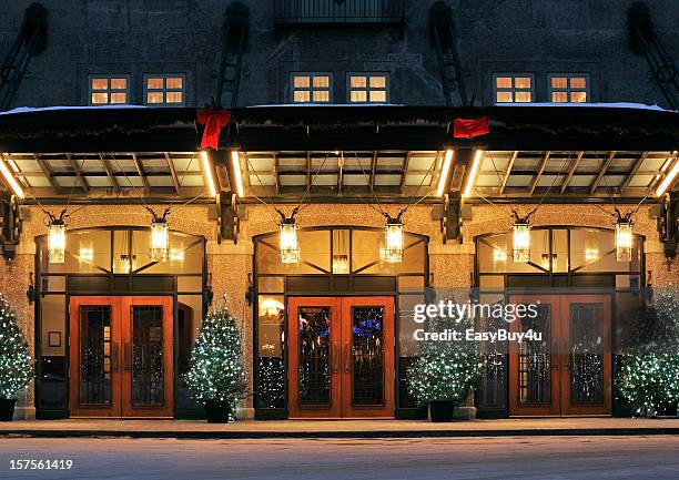 three red door entrances to the same building - majestic hotel stock pictures, royalty-free photos & images