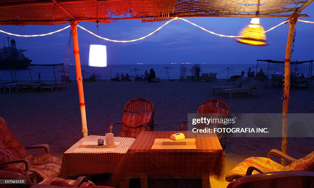 Beach Shack im Norden von Goa