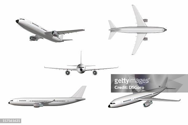 airplane - air travel stock pictures, royalty-free photos & images