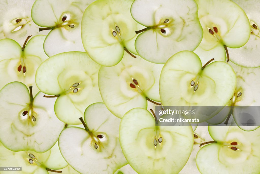 Green apple background