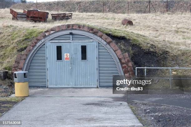underground storage bunker - bomb shelter stock pictures, royalty-free photos & images