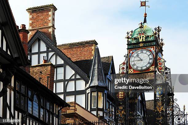 chester paredes relógio - cheshire england - fotografias e filmes do acervo