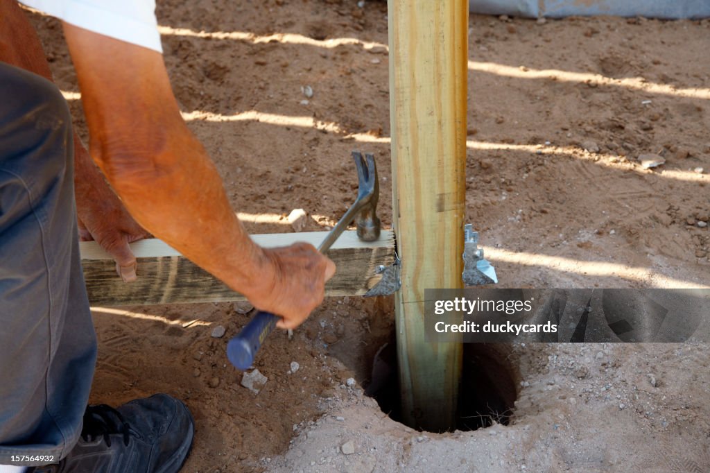 Building a Fence Series - Hammering