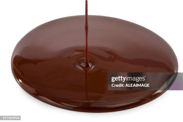 pouring chocolate - chocolat liquide stock pictures, royalty-free photos & images