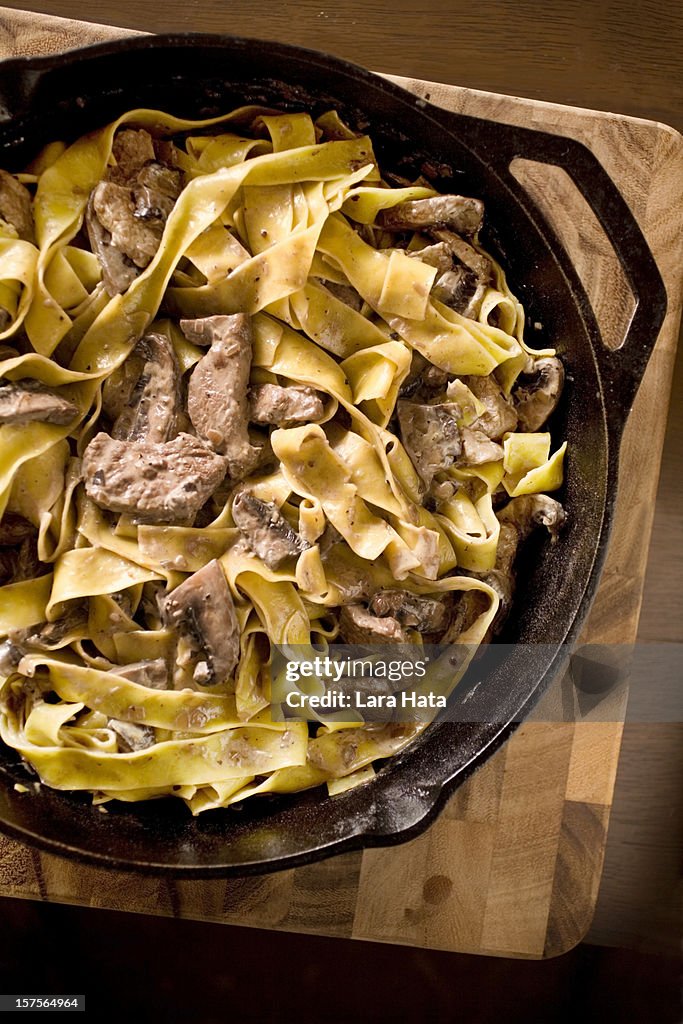 Beef stroganoff