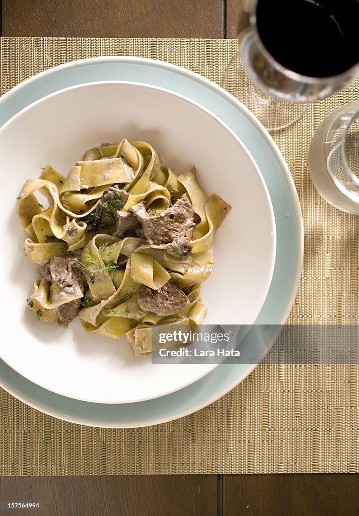 Beef stroganoff