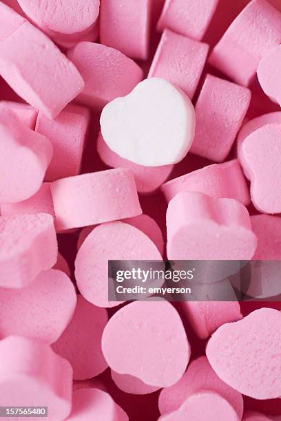 candy hearts - candy heart stock pictures, royalty-free photos & images